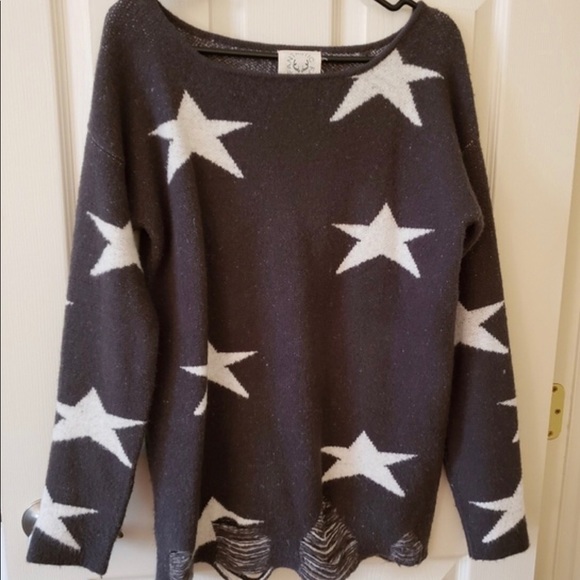 Fantastic Fawn Sweaters - Ladies Distressed Sweater